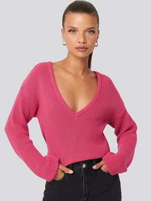Пуловер розовый | 6436489