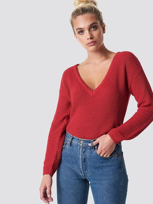 Пуловер красный | 6436492