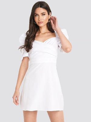 Платье А-силуэта белое | 6436604
