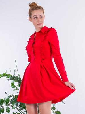 Платье А-силуэта красное | 6436949