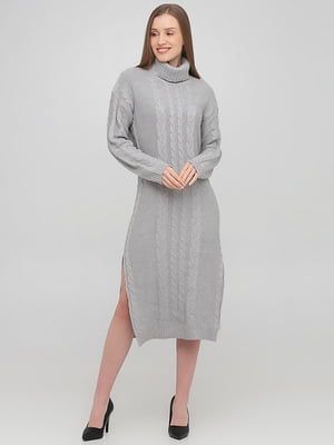 Сукня-светр сіра | 6437352