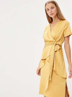 Сукня А-силуету жовта | 6437392