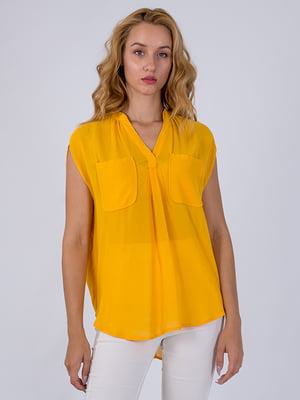 Блуза удлиненная желтая | 6437481