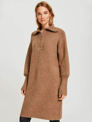 Платье-свитер коричневое | 6437859