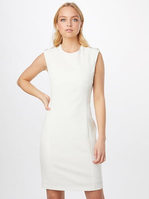Платье-футляр белое | 6438071