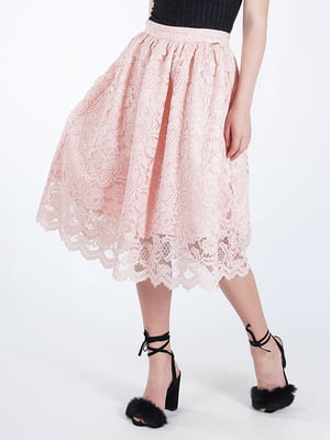 Кружевная юбка розовая | 6438078
