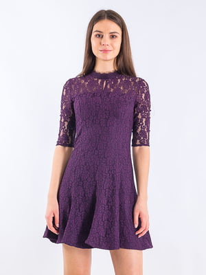 Платье А-силуэта фиолетовое | 6438593
