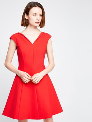 Платье А-силуэта красное | 6438594