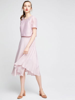Сукня А-силуету рожева | 6438604