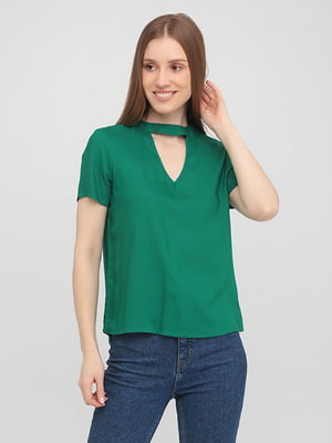 Блуза зеленая | 6439226