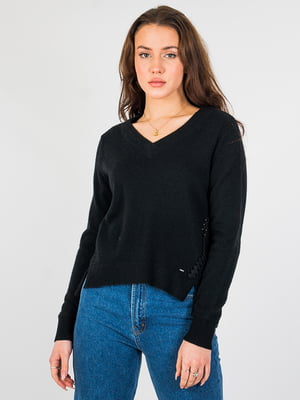 Пуловер чорний | 6439301