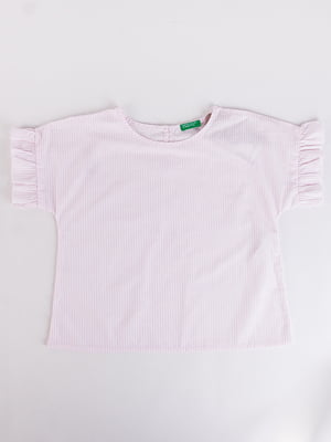 Блуза розовая в полоску | 6439320