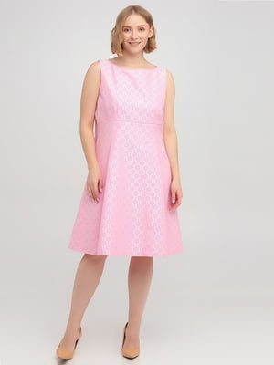 Платье А-силуэта розовое | 6439735