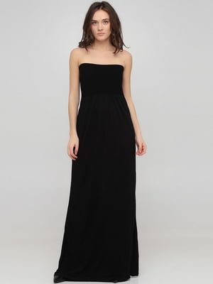 Платье с открытыми плечами черное | 6439750