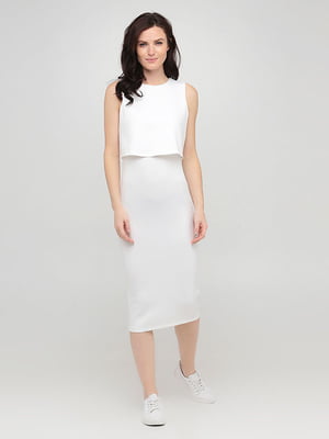 Сукня-футляр біла | 6439868