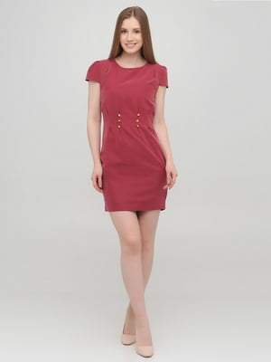 Платье-футляр красное | 6439870