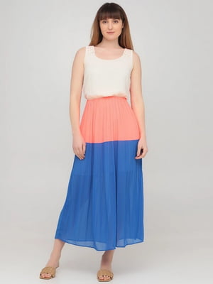 Сукня плісована триколірна | 6440078