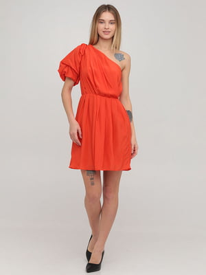 Платье А-силуэта оранжевое | 6440265