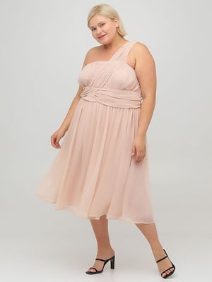 Платье А-силуэта розовое | 6440298