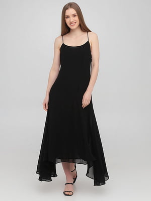 Платье А-силуэта черное | 6440377