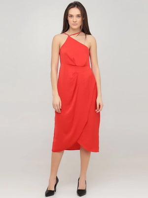 Платье А-силуэта красное | 6440397