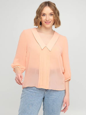Блуза персикового кольору | 6440768