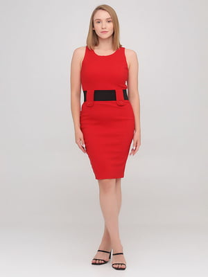 Сукня-футляр червона | 6440807