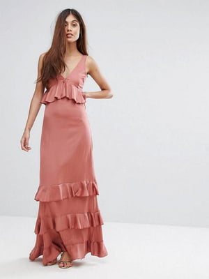 Платье А-силуэта розовое | 6441059