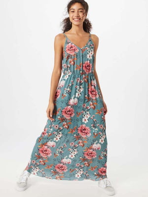 Платье А-силуэта в цветочный принт | 6441132