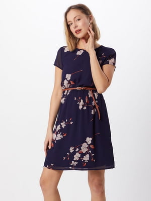 Сукня А-силуету фіолетова в квітковий принт | 6441138