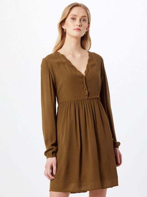 Сукня А-силуету коричнева | 6441163