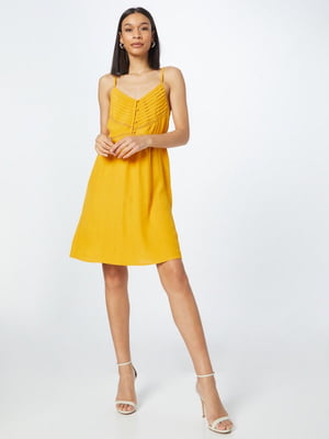 Платье А-силуэта желтое | 6441189