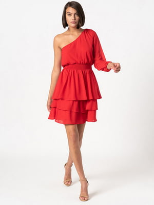 Платье А-силуэта красное | 6442591