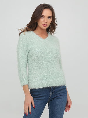 Пуловер светло-зеленый | 6442628