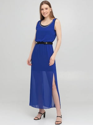 Сукня А-силуету синя | 6442815
