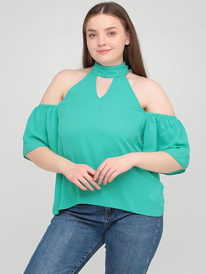Блуза зеленая | 6444129
