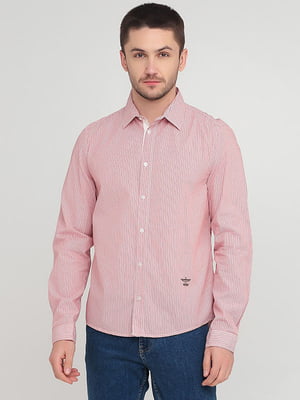 Рубашка розовая в полоску | 6444285