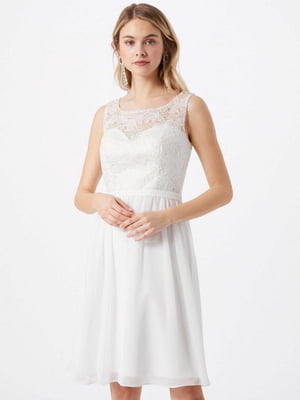 Платье коктейльное белое | 6444579