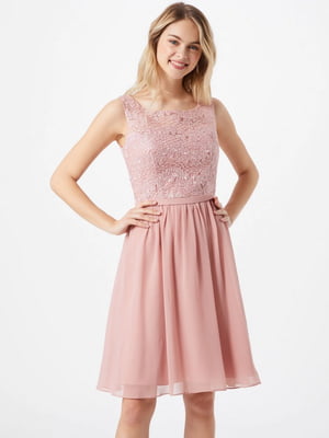 Платье коктейльное розовое | 6444580