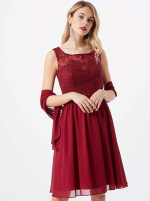 Платье коктейльное красное | 6444581