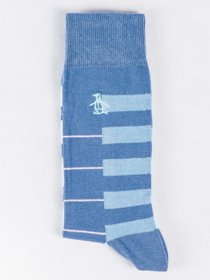 Шкарпетки блакитні в смужку | 6444973