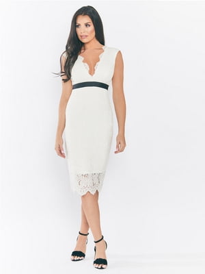Сукня-футляр біла | 6445278