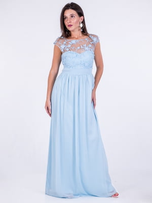 Платье вечернее голубое | 6445281