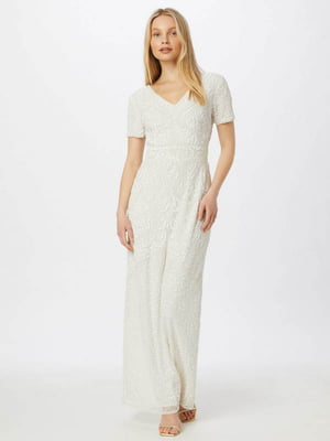 Сукня біла з декором | 6445532