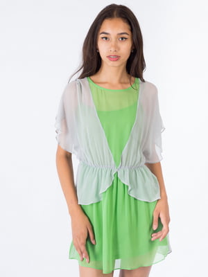 Платье серо-зеленое | 6445580
