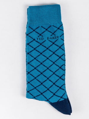 Шкарпетки сині з принтом | 6445726