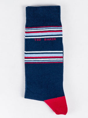 Шкарпетки сині в смужку | 6445729