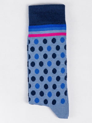 Шкарпетки у синій горох | 6445731