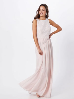 Платье розовое с декором | 6445996