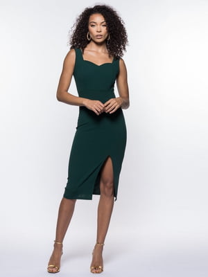 Сукня-футляр зелена | 6446330
